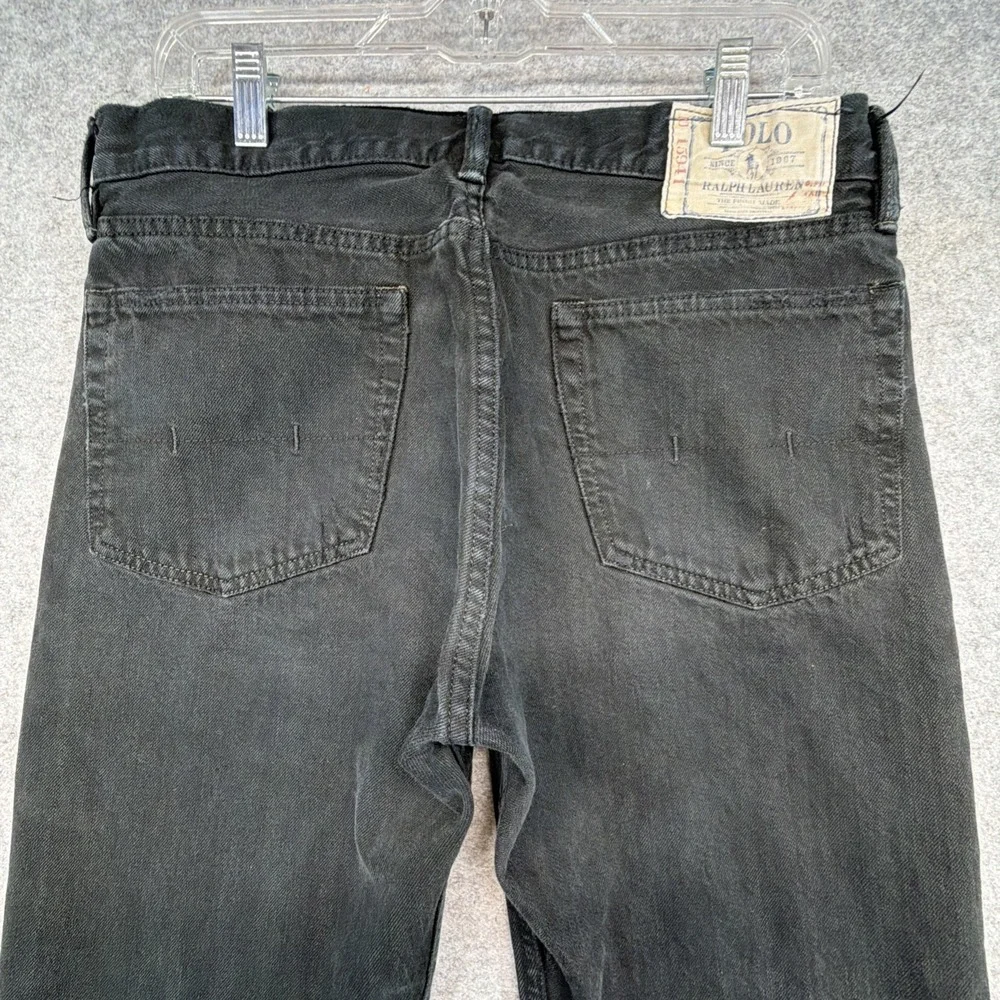 Polo Ralph Lauren Black Classic 867 Straight Leg Cotton Jeans 32x30 (Fits 33x30)